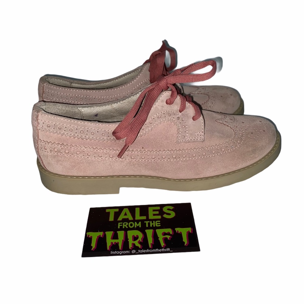 Brooks Brothers Pink Girls Suede Wingtip Shoes - Picture 11 of 11
